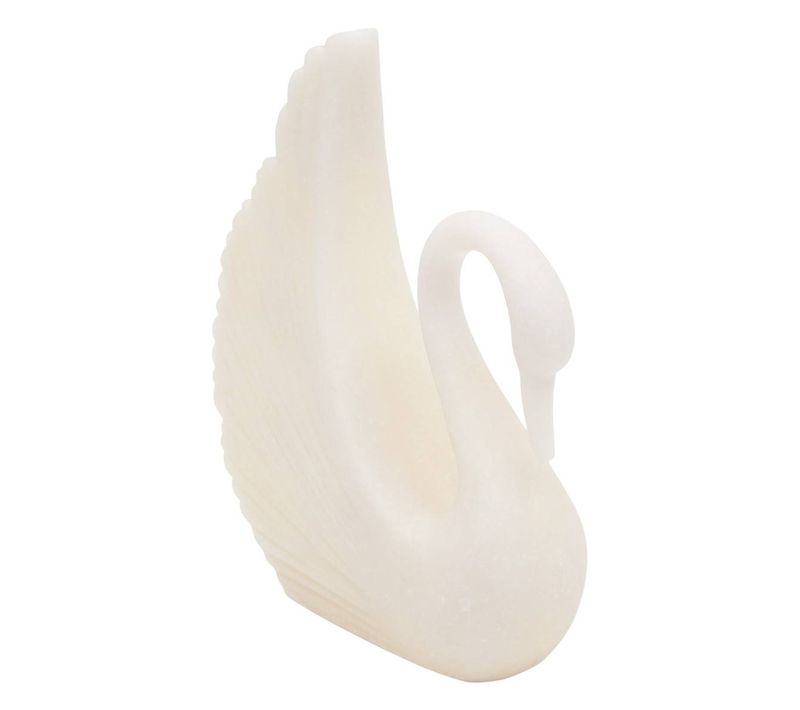 Cygne Déco Casey H.18,3cm Blanc
