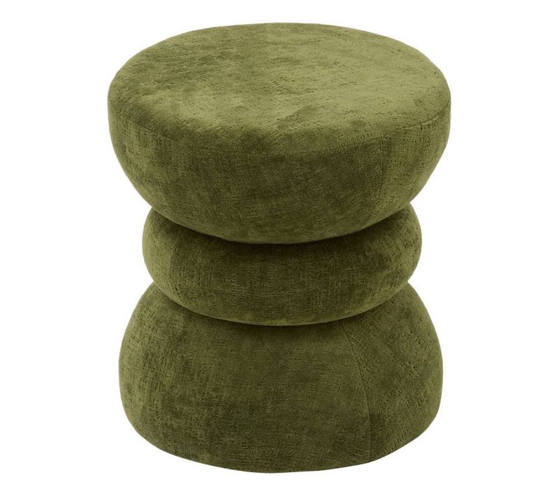 Pouf Totem Ritem H38,5 Cm Kaki Atmosphera