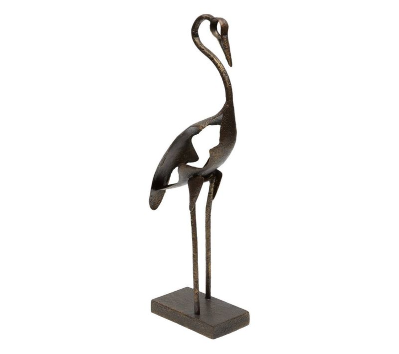 Héron Déco Shilo H.47cm Marron