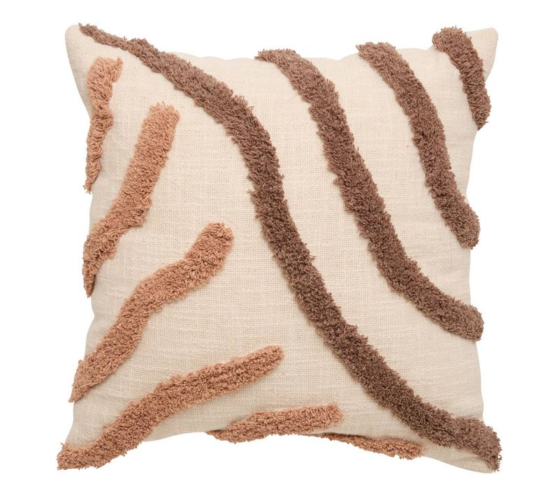 Coussin Hawki Carré 40x40cm Marron