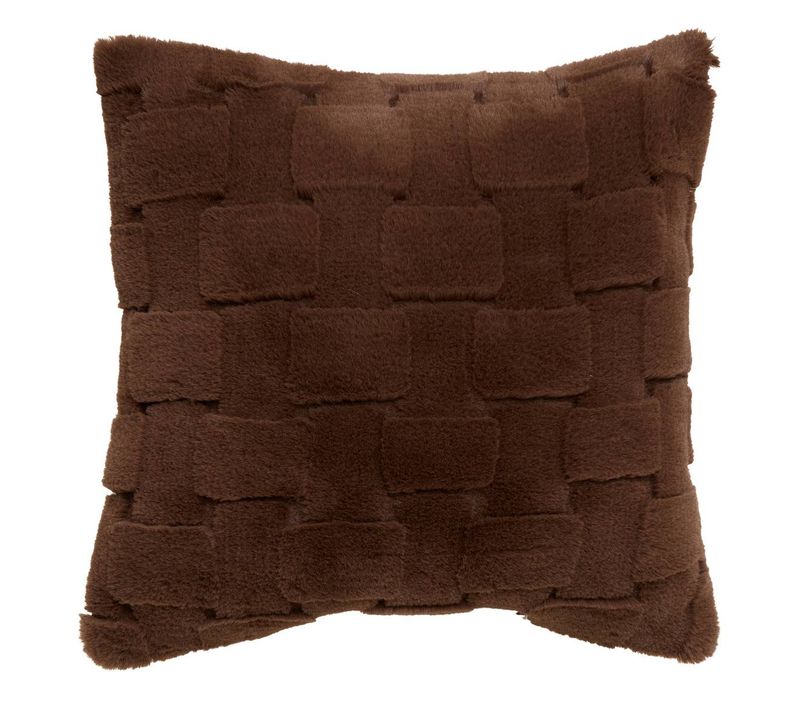 Coussin Nalia Carré 45x45cm Marron