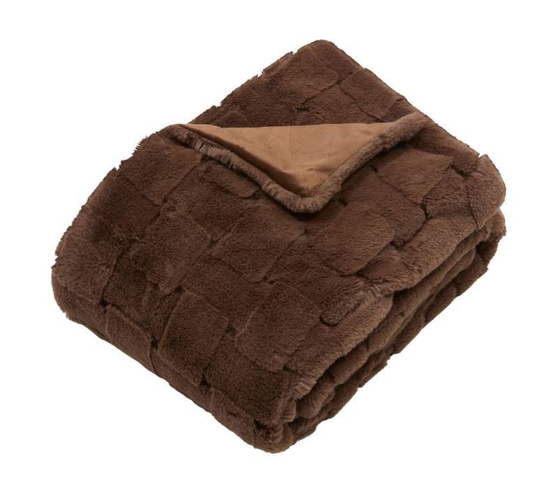 Plaid Nalia 120x160cm Marron