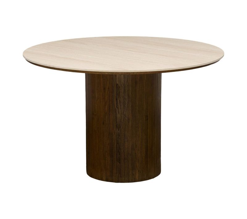 Table À Manger Auren Ronde D.120cm 4 Places Beige