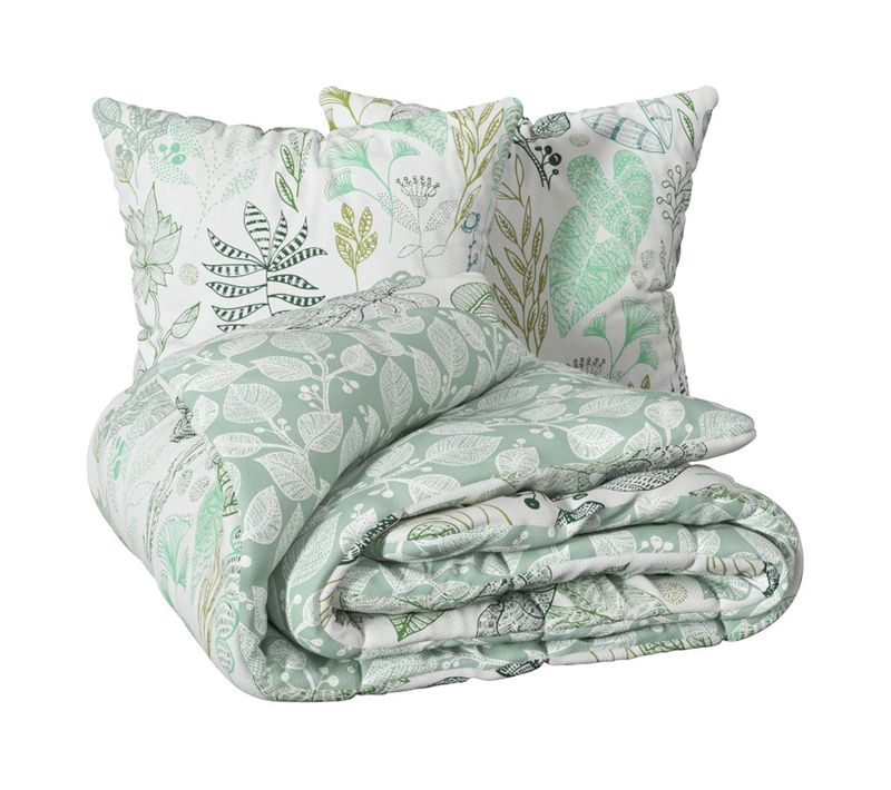 Parure De Lit Alioe 220x240cm Vert