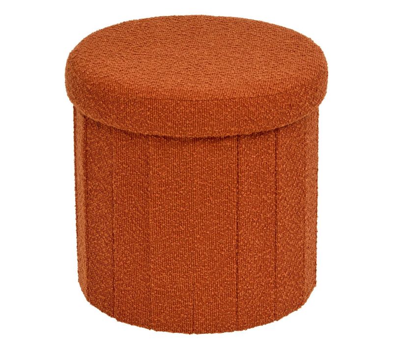 Pouf Fink Rond Pliable D.38cm Ambre