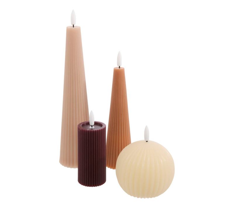 Lot De 4 Bougies LED Crysta