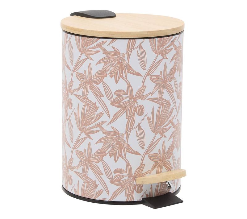 Poubelle Bloom Ronde 2,7l Rose