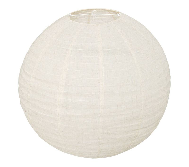 Lanterne Boule Jordy D.57cm En Lin Blanc