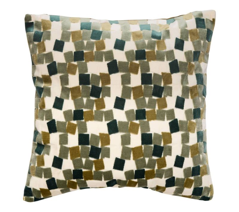 Coussin Mosai Carré 53x53cm Vert