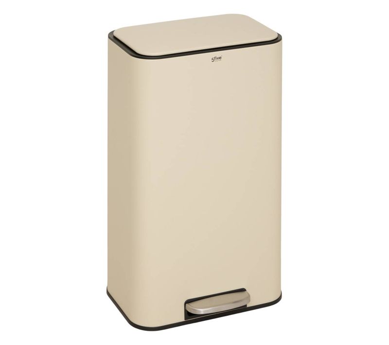 Poubelle Rectangulaire À Pédale Delta 30l Argile
