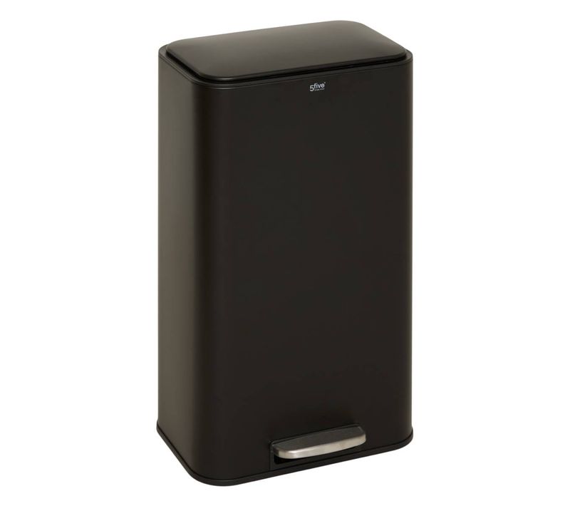 Poubelle Rectangulaire À Pédale Delta 30l Noir