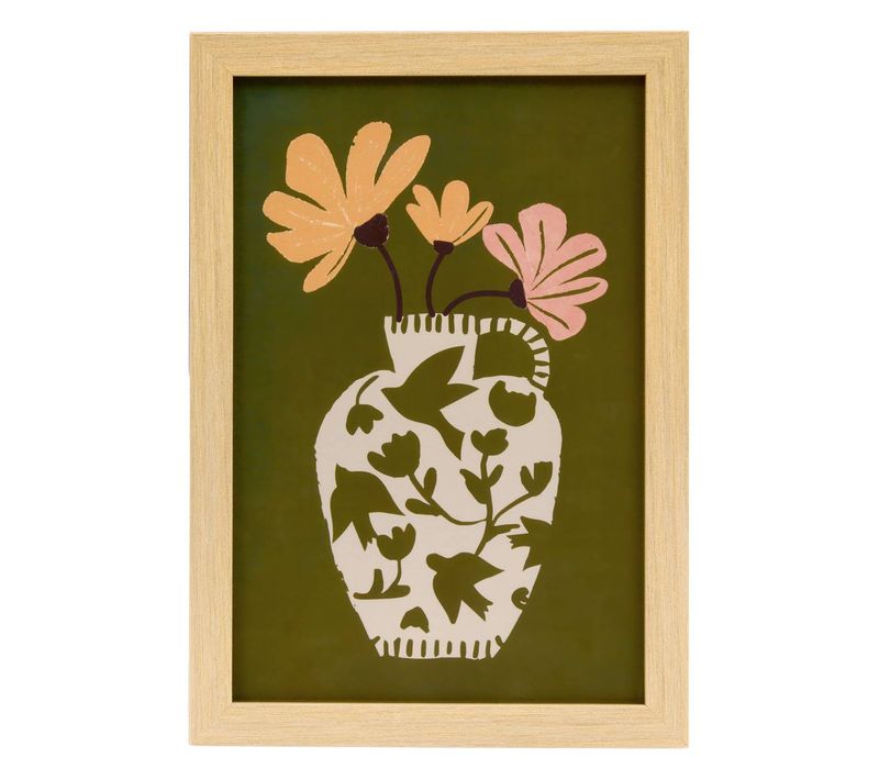 Affiche Encadrée Manny 21x30cm Vert Kaki
