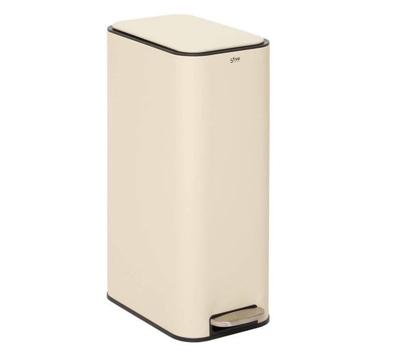 Poubelle Slim Rectangulaire À Pédale Delta 30l Argile