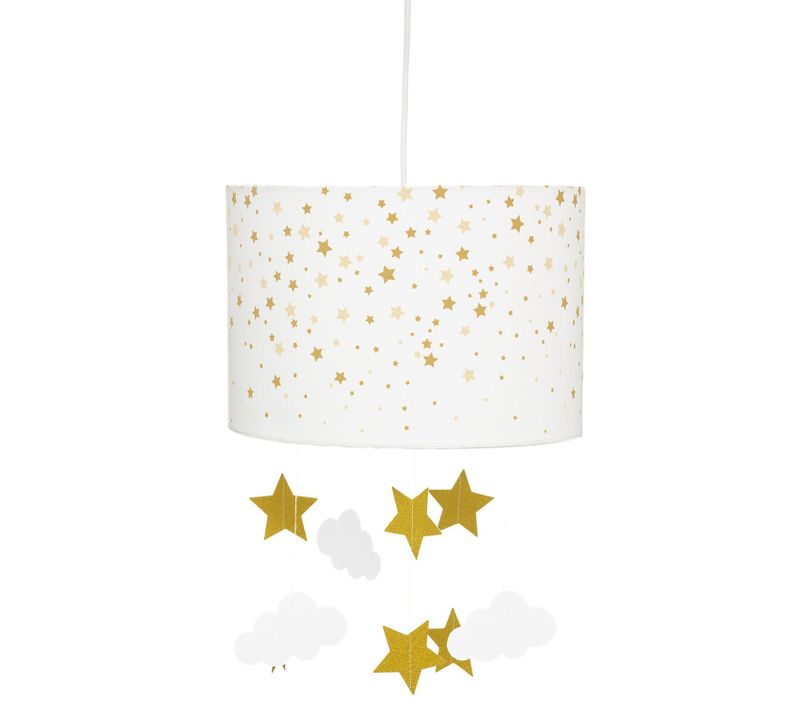 Suspension Étoilée Pour Chambre D'enfant - Blanc Et Doré