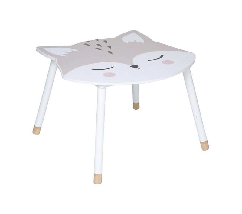 Table Renard En Bois H 43 Cm Pour Chambre D'enfant