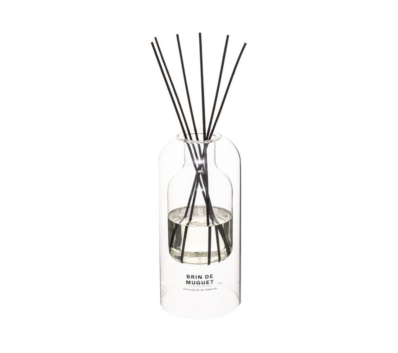 Diffuseur De Parfum Brin De Muguet 500 Ml Avec 6 Bâtonnets