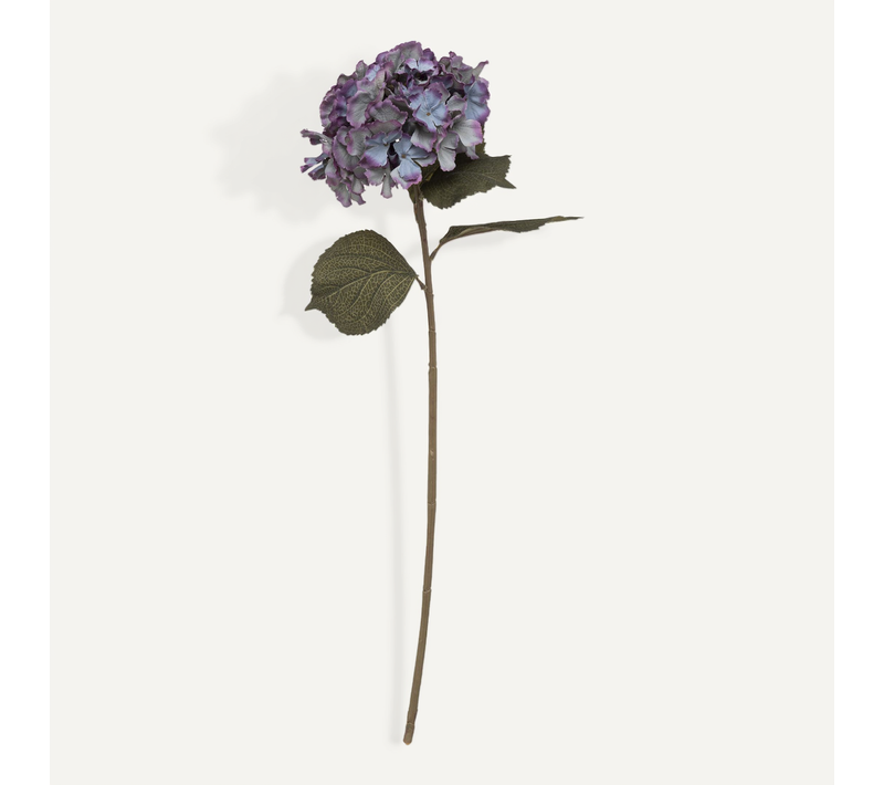 Fleur Artificielle Tige Hortensia Bleu H 83 Cm