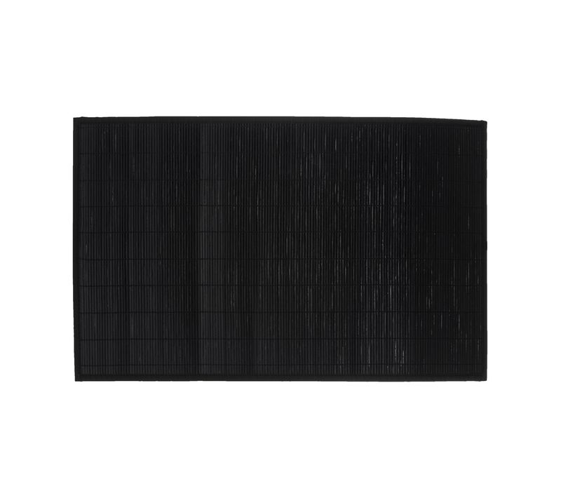 Tapis De Bain Lattes En Bambou Noir 120 X 170 Cm