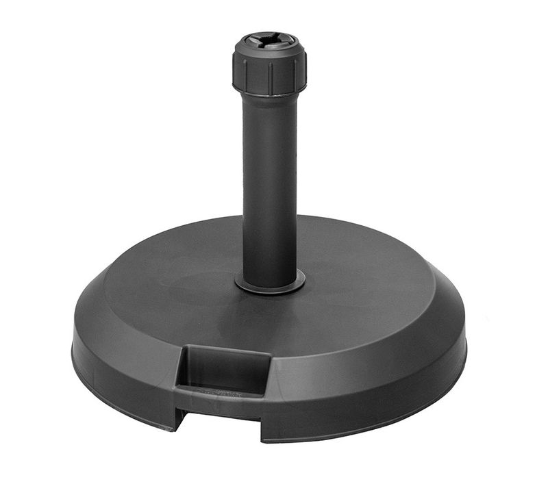 Pied De Parasol 29kg Béton Noir Hespéride