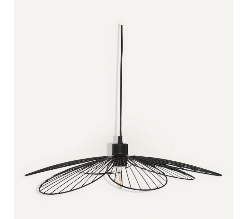 Luminaire Suspension En Métal Noir D 57 Cm