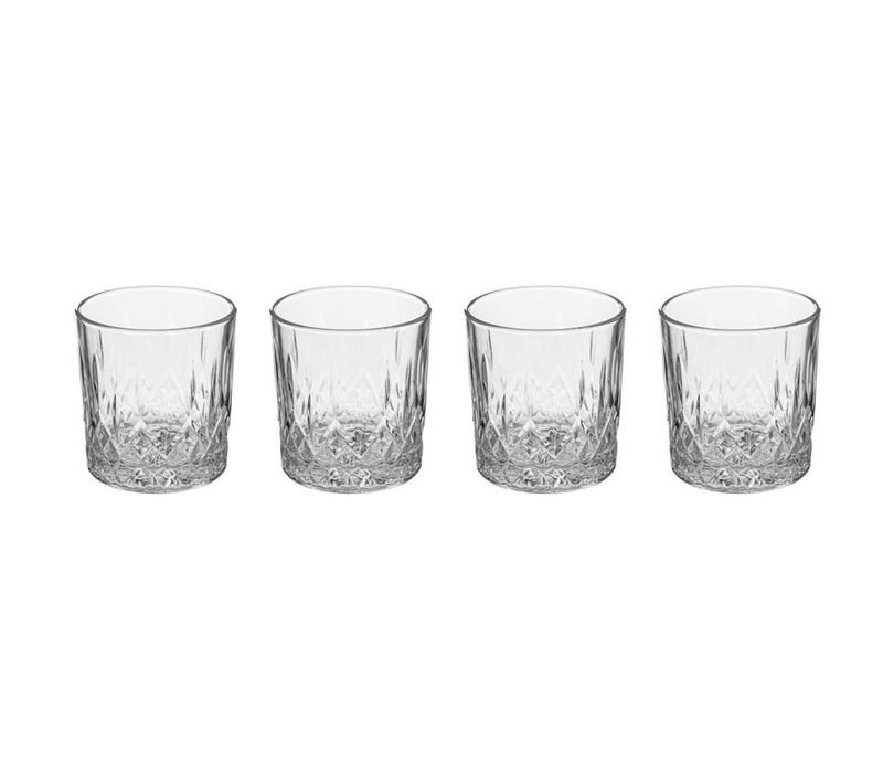 Lot De 4 Verres à Eau "charles" 24cl Transparent