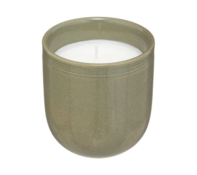 Bougie Parfumée Fève Tonka Pot En Céramique 195 G