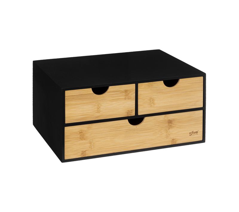 Organiseur De Bureau Boite De Rangement 3 Tiroirs Modèle Bava