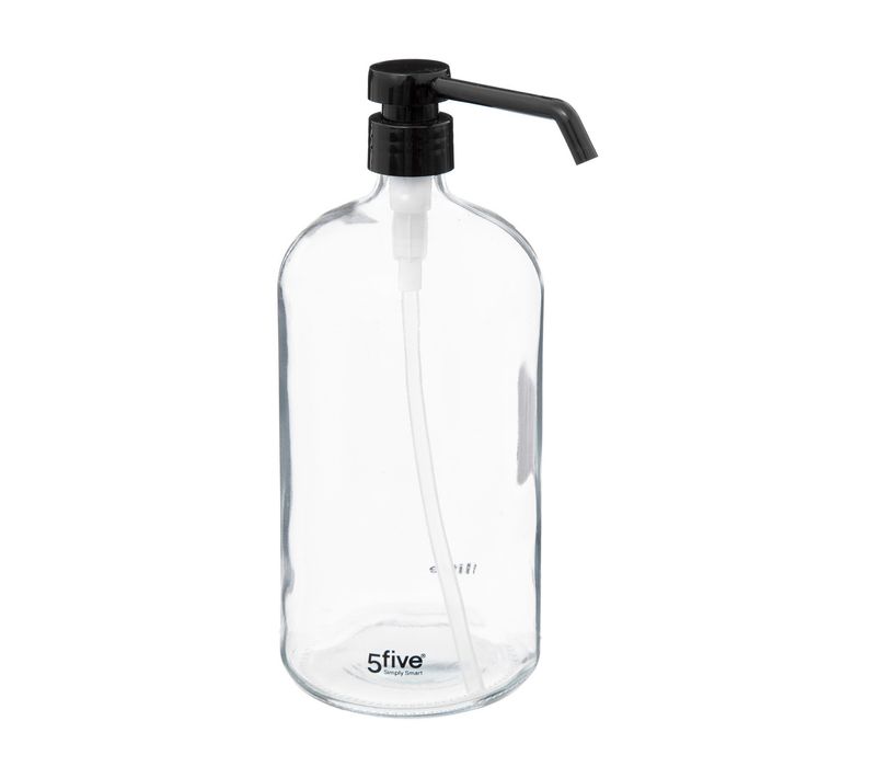 Distributeur De Savon Ou Lotion En Verre Transparent 1 L
