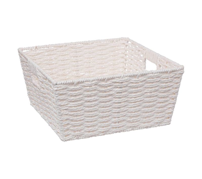 Panier Vannerie 31x15cm "mix N' Modul" Blanc
