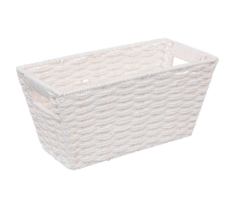 Panier Vannerie 15x31cm "mix N' Modul" Blanc