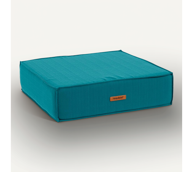 Coussin De Sol "korai" Bleu Canard 45x45cm En Polyester