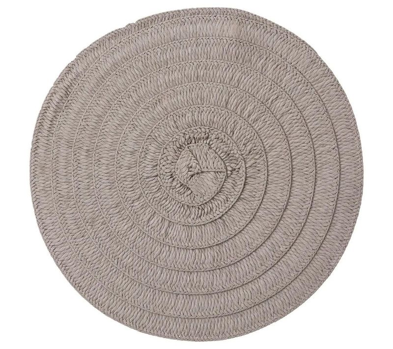 Set De Table Déco "olivia" 38cm Gris Clair