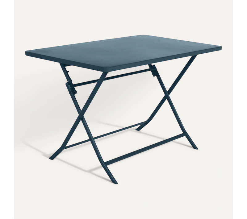 Table Rectangulaire Pliante Greensboro 4p Bleu Pétrole Hespéride