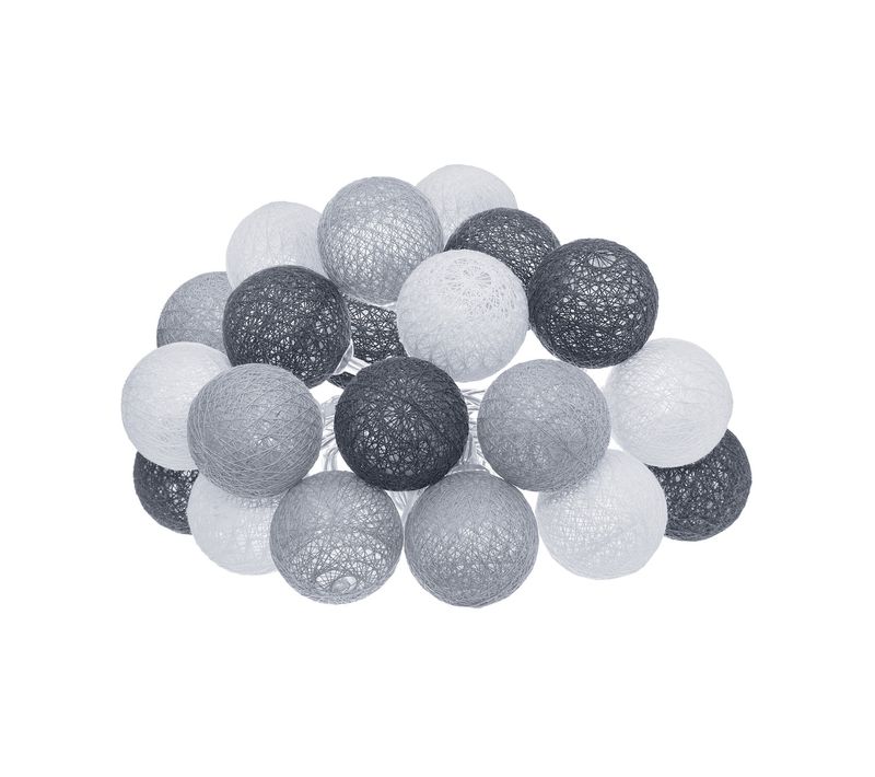 Guirlande Lumineuse Solaire 20 Boules LED Sur 4.35 Mètres