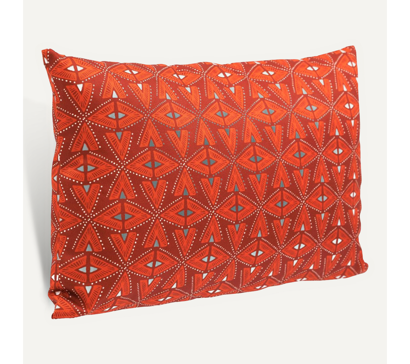 Coussin Déco D Extérieur "adiya" Ambre 50x30cm En Polyester