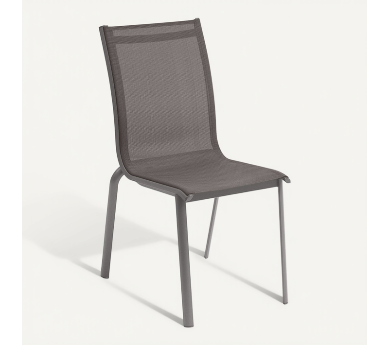 Chaise Empilable Axant Wengé Et Praline Hespéride