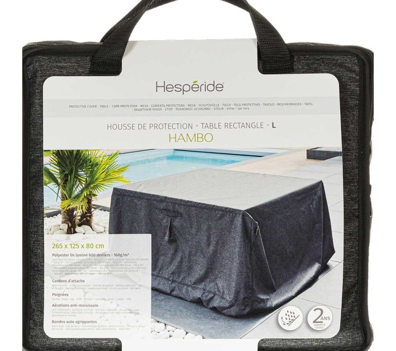 Housse De Protection Pour Table Rectangulaire L Hambo Hespéride
