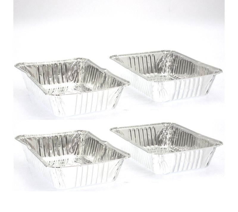 Lot De 3 Barquettes De Cuisson En Aluminium Pour Barbecue - Petit Modèle
