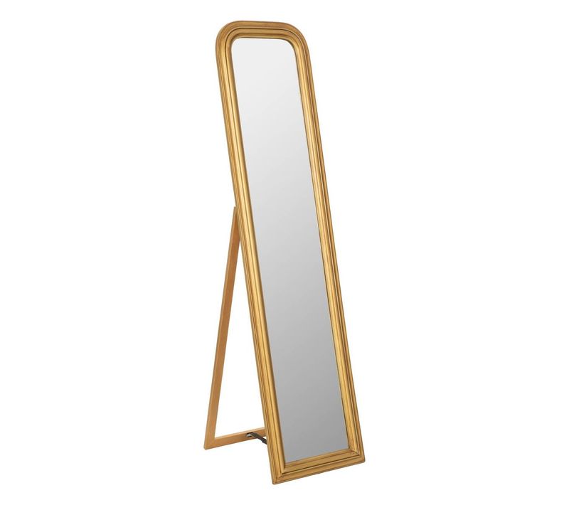 Miroir Sur Pied "adèle" Doré H160cm
