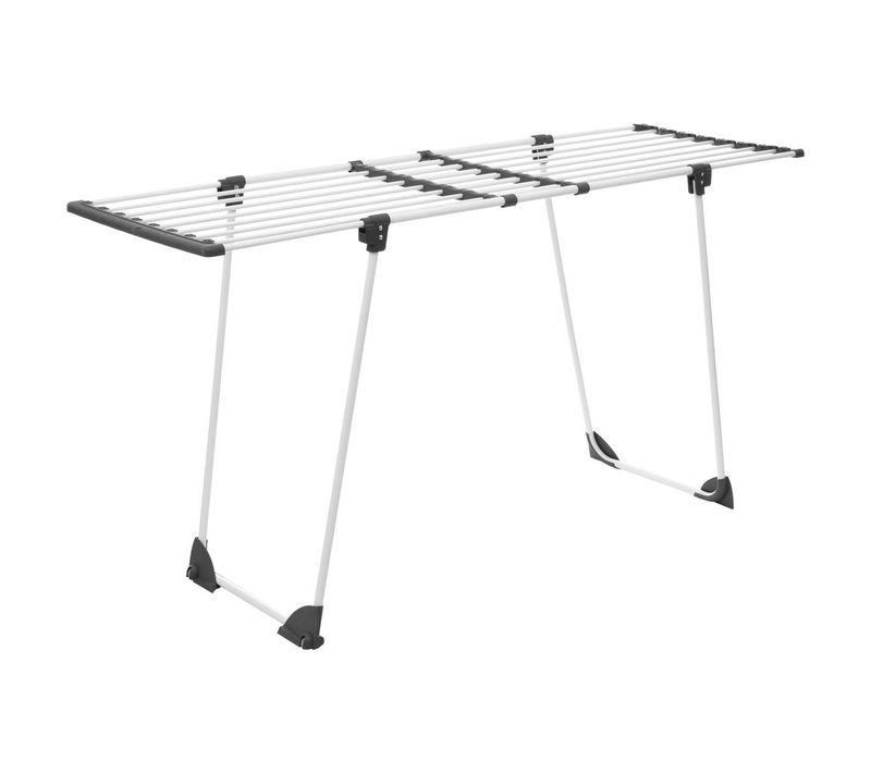 Étendoir à Linge Pliant Tubes Extensibles 17m Sinaï