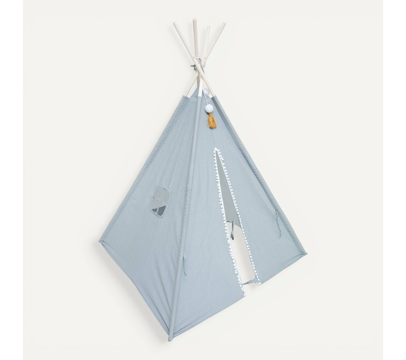 Tipi Pour Enfant Wapi 120x120x160cm Bleu