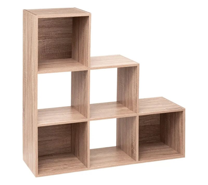 Etagère Escalier 6 Cases Mix Naturel 5five