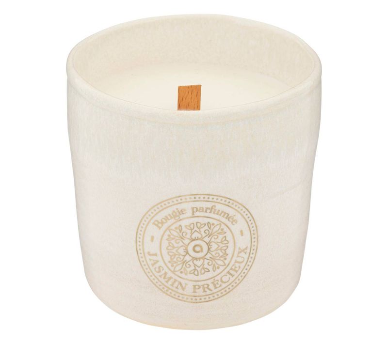 Bougie Parfumée Marco 350g Pot Céramique Jasmin