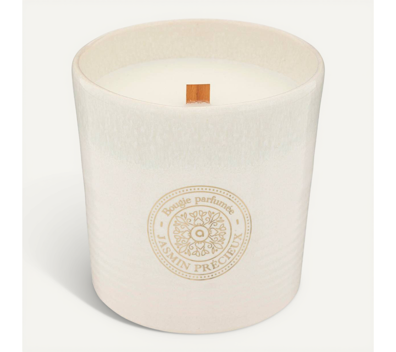 Bougie Parfumée Marco 620g Pot Céramique Jasmin