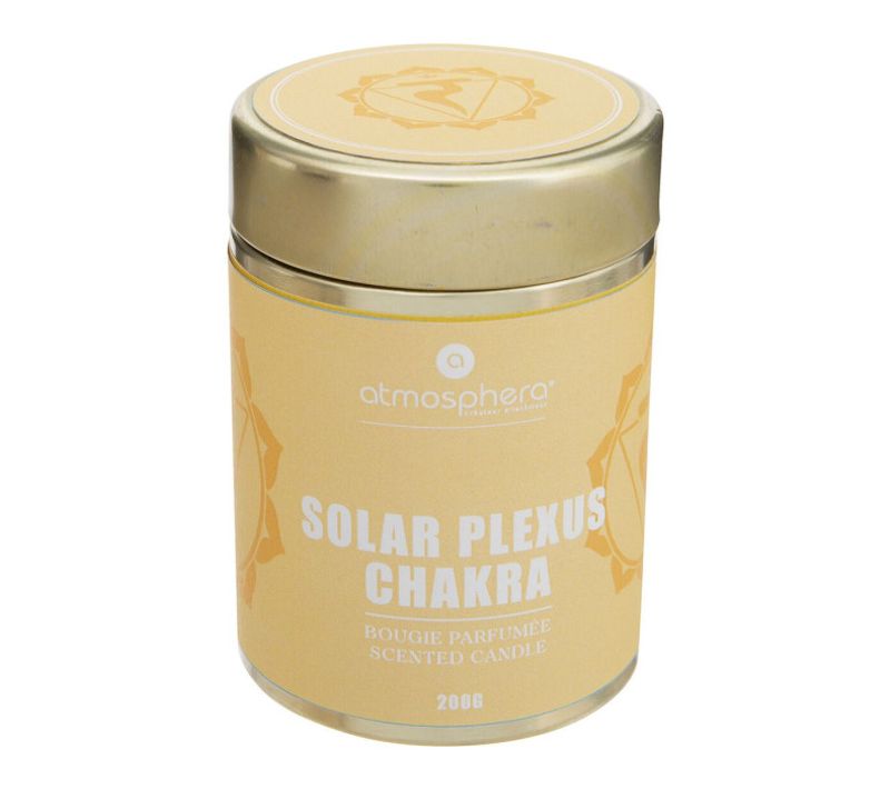 Bougie Parfumée "chakra" 200g Jaune Plexus Solaire