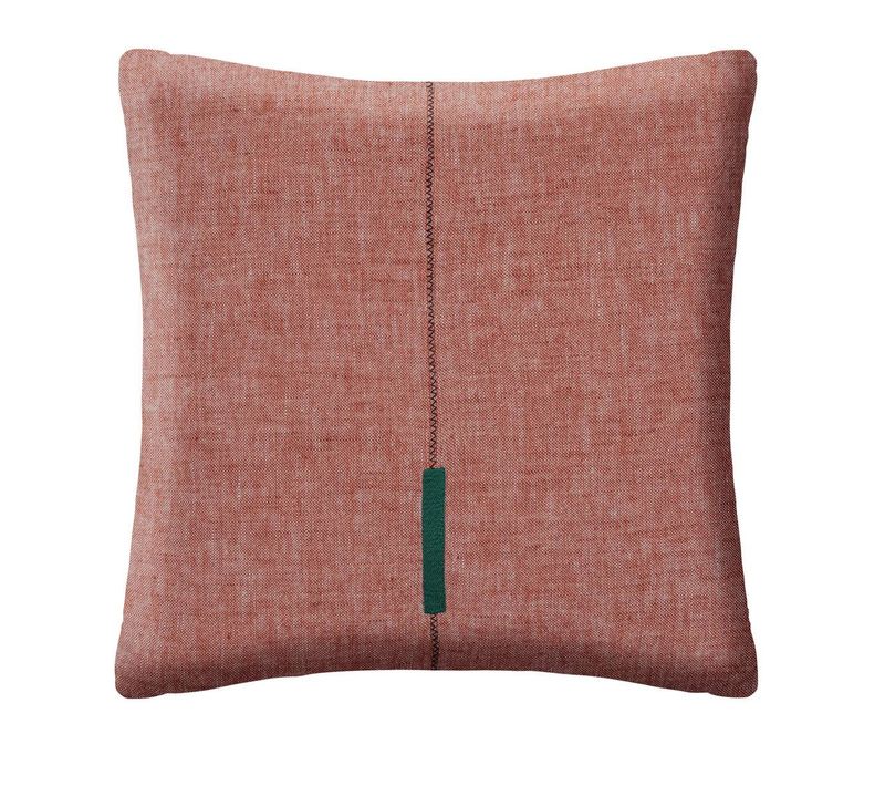 Coussin "linah" Coton Rose Terracotta 55x55cm