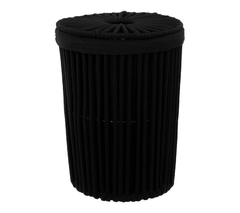 Poubelle Ronde 7l Noir Manille