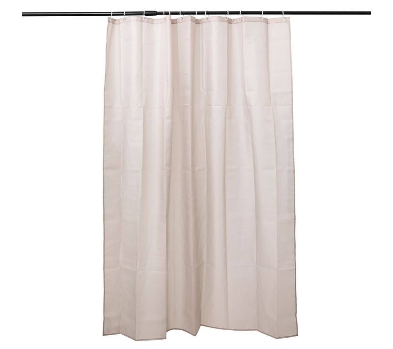 Rideau De Douche 180x200cm "colorama" Beige Naturel
