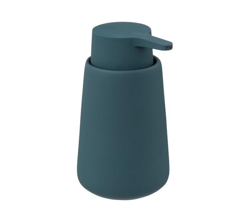 Distributeur à Savon Ou Lotion En Céramique Bleu Pétrole 250 Ml