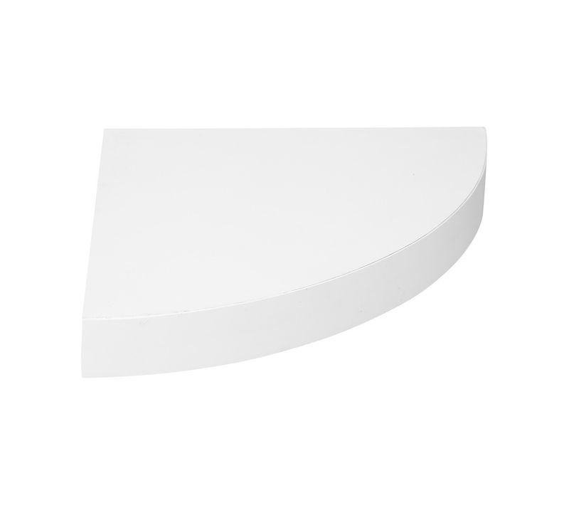 Étagère D'angle Murale Flottante Blanc 25 X 25 Cm Fixations Invisibles
